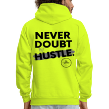 Load image into Gallery viewer, Never Doubt Hoodie (Black Print) - safety green
