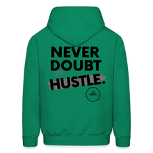Load image into Gallery viewer, Never Doubt Hoodie (Black Print) - kelly green
