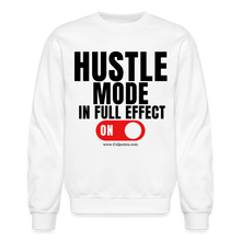 Load image into Gallery viewer, Hustle Mode Sweatshirt (Black Print) - white
