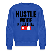 Load image into Gallery viewer, Hustle Mode Sweatshirt (Black Print) - royal blue
