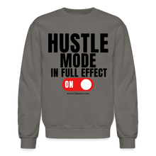 Load image into Gallery viewer, Hustle Mode Sweatshirt (Black Print) - asphalt gray
