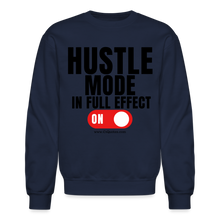 Load image into Gallery viewer, Hustle Mode Sweatshirt (Black Print) - navy
