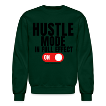Load image into Gallery viewer, Hustle Mode Sweatshirt (Black Print) - forest green
