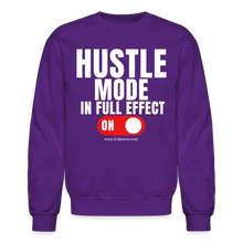 Load image into Gallery viewer, Hustle Mode Sweatshirt (White Print) - purple
