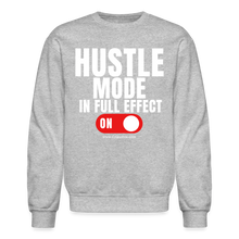 Load image into Gallery viewer, Hustle Mode Sweatshirt (White Print) - heather gray
