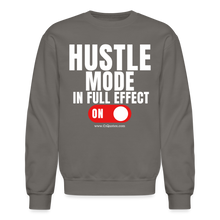 Load image into Gallery viewer, Hustle Mode Sweatshirt (White Print) - asphalt gray
