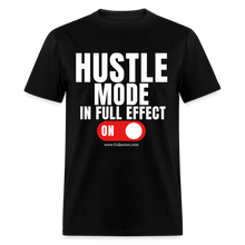 Load image into Gallery viewer, Hustle Mode Unisex Classic T-Shirt (White Print) - black
