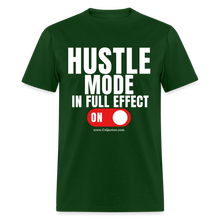 Load image into Gallery viewer, Hustle Mode Unisex Classic T-Shirt (White Print) - forest green
