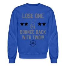 Load image into Gallery viewer, Lose One Crewneck Sweatshirt (Gray) - royal blue
