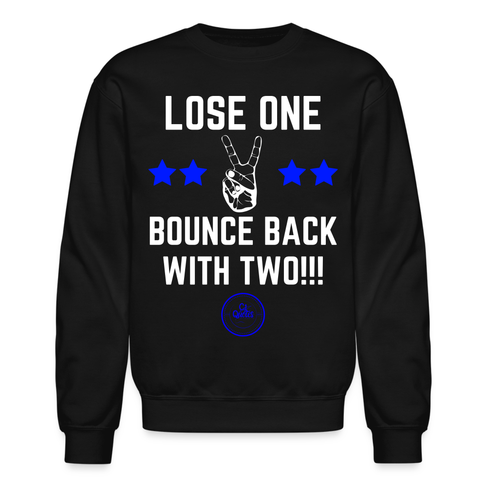 Lose One Crewneck Sweatshirt (White) - black