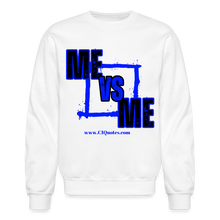 Load image into Gallery viewer, Me Vs Me Sweatshirt (Blue) - white
