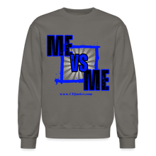 Load image into Gallery viewer, Me Vs Me Sweatshirt (Blue) - asphalt gray
