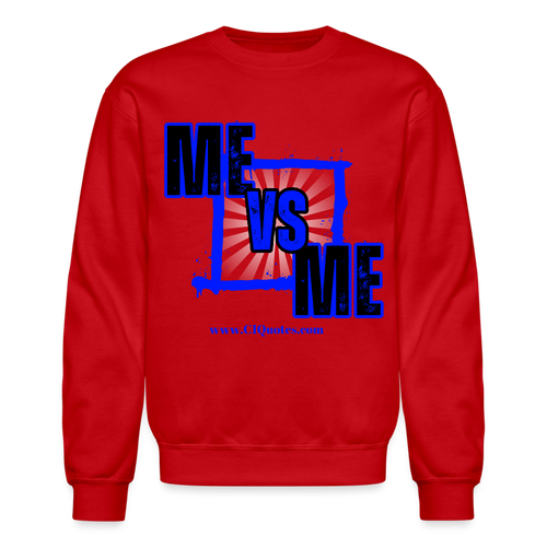 Me Vs Me Sweatshirt (Blue) - red