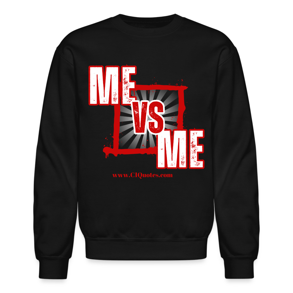 Me Vs Me Sweatshirt (Red) - black