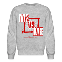 Load image into Gallery viewer, Me Vs Me Sweatshirt (Red) - heather gray
