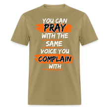 Load image into Gallery viewer, You Can Pray Unisex Classic T-Shirt (Black) - khaki
