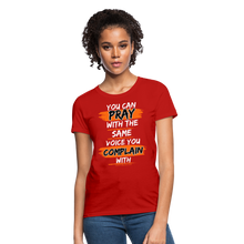 Load image into Gallery viewer, You Can Pray Women&#39;s T-Shirt (Black) - red
