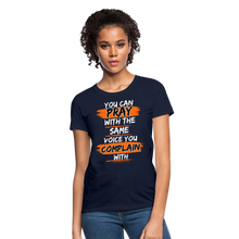 Load image into Gallery viewer, You Can Pray Women&#39;s T-Shirt (Black) - navy
