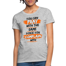 Load image into Gallery viewer, You Can Pray Women&#39;s T-Shirt (White) - heather gray
