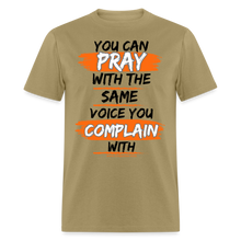 Load image into Gallery viewer, You Can Pray Unisex Classic T-Shirt (White) - khaki
