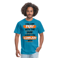Load image into Gallery viewer, You Can Pray Unisex Classic T-Shirt (White) - turquoise
