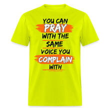 Load image into Gallery viewer, You Can Pray Unisex Classic T-Shirt (White) - safety green
