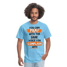 Load image into Gallery viewer, You Can Pray Unisex Classic T-Shirt (White) - aquatic blue
