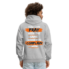 Load image into Gallery viewer, You Can Pray Hoodie (Black) - heather gray
