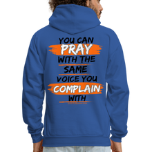 Load image into Gallery viewer, You Can Pray Hoodie (White) - royal blue
