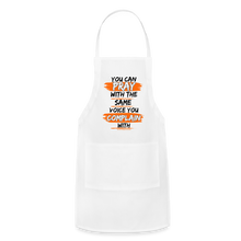 Load image into Gallery viewer, You Can Pop Pray Adjustable Apron (White) - white
