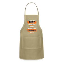 Load image into Gallery viewer, You Can Pray Adjustable Apron (Black) - khaki
