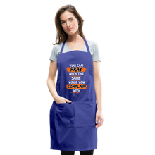 Load image into Gallery viewer, You Can Pray Adjustable Apron (Black) - royal blue
