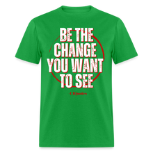 Load image into Gallery viewer, Be The Change Unisex Classic T-Shirt - bright green
