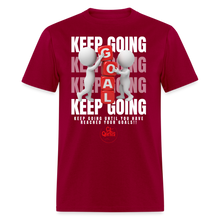 Load image into Gallery viewer, Keep Going Unisex Classic T-Shirt - dark red

