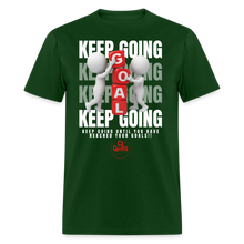 Load image into Gallery viewer, Keep Going Unisex Classic T-Shirt - forest green
