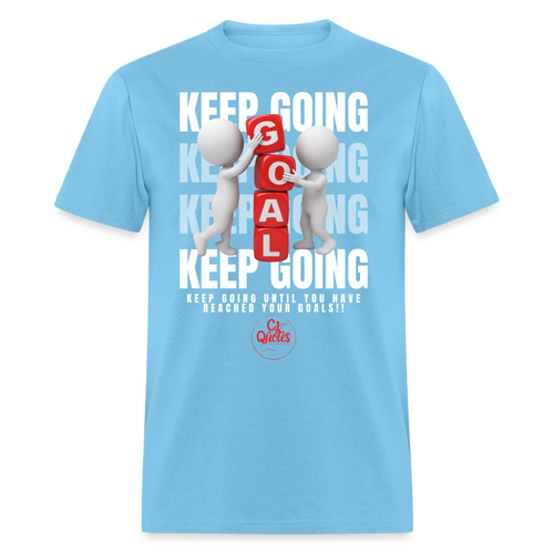 Keep Going Unisex Classic T-Shirt - aquatic blue