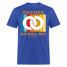 Load image into Gallery viewer, Together Unisex Classic T-Shirt (White Centerpiece) - royal blue
