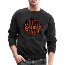 Load image into Gallery viewer, Born To Win Crewneck Sweatshirt (Black) - black
