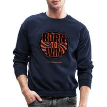 Load image into Gallery viewer, Born To Win Crewneck Sweatshirt (Black) - navy

