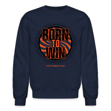 Load image into Gallery viewer, Born To Win Crewneck Sweatshirt (Black) - navy
