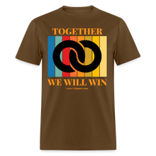 Load image into Gallery viewer, Together Unisex Classic T-Shirt (Black Centerpiece) - brown
