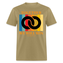 Load image into Gallery viewer, Together Unisex Classic T-Shirt (Black Centerpiece) - khaki
