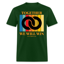 Load image into Gallery viewer, Together Unisex Classic T-Shirt (Black Centerpiece) - forest green
