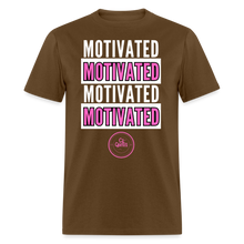 Load image into Gallery viewer, Motivated Unisex Classic T-Shirt (Pink Print) - brown
