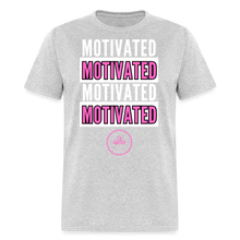 Load image into Gallery viewer, Motivated Unisex Classic T-Shirt (Pink Print) - heather gray
