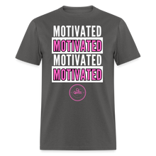 Load image into Gallery viewer, Motivated Unisex Classic T-Shirt (Pink Print) - charcoal
