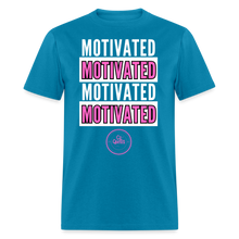 Load image into Gallery viewer, Motivated Unisex Classic T-Shirt (Pink Print) - turquoise
