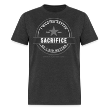 Load image into Gallery viewer, Sacrifice Unisex Classic T-Shirt - heather black
