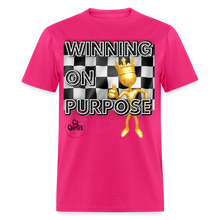 Load image into Gallery viewer, Winning Unisex Classic T-Shirt (Blue Outline) - fuchsia
