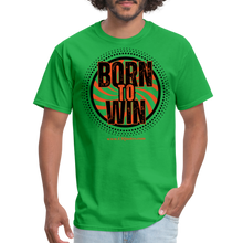 Load image into Gallery viewer, Born To Win Unisex Classic T-Shirt (Black Print) - bright green
